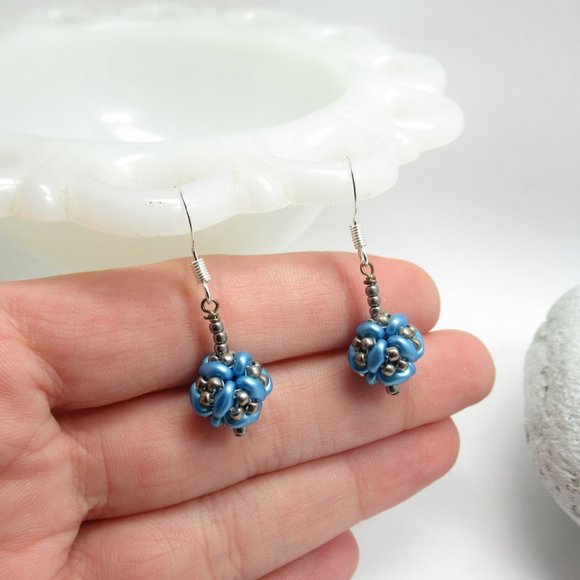 Beaded bead earrings - Picture 9 of 9